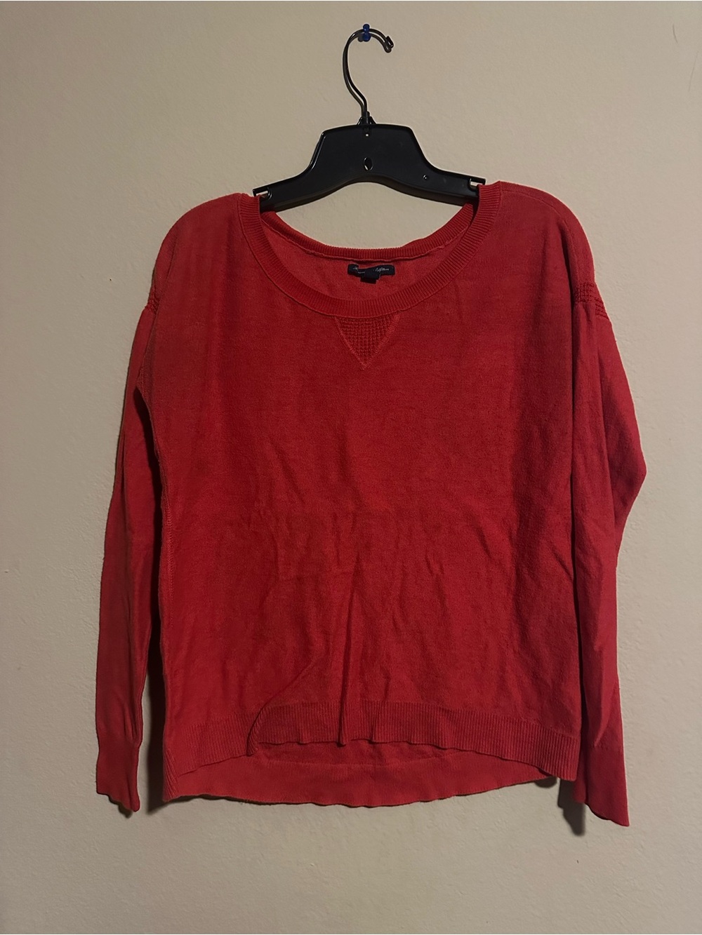 American Eagle Outfitters Red Crewneck Sweatshirt